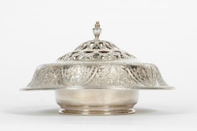 Vintage Silver Plate Floral Table Centrepiece