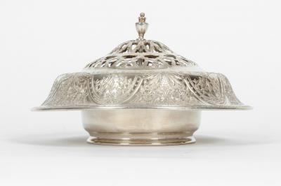 Vintage Silver Plate Floral Table Centrepiece