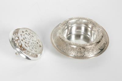 Vintage Silver Plate Floral Table Centrepiece