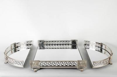 Vintage Silver Plate Mirrored Centerpiece Display