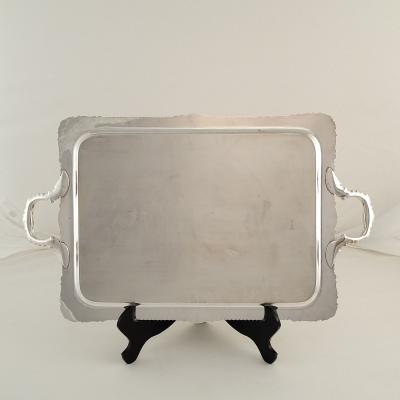 Vintage Silver Plated Serving Tray in the Georgian Style circa 1960