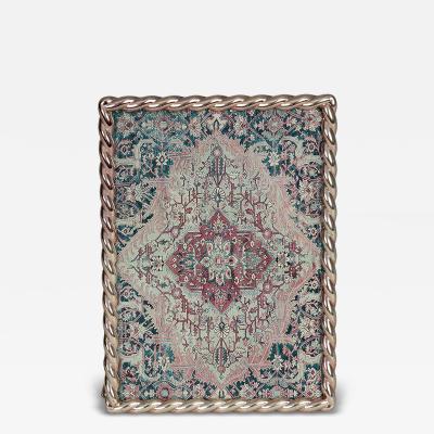 Vintage Silver Spiral Photo Frame