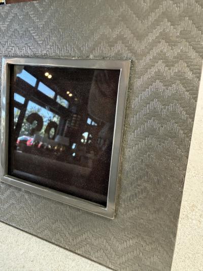 Vintage Silver Tone Textured Picture Frame