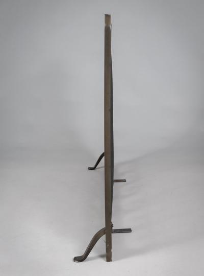 Vintage Single Panel Steel Fireplace Screen