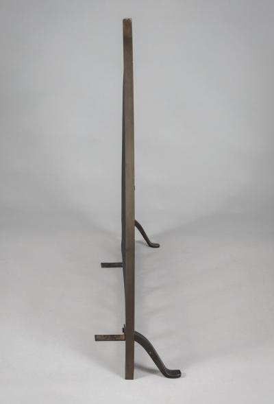 Vintage Single Panel Steel Fireplace Screen