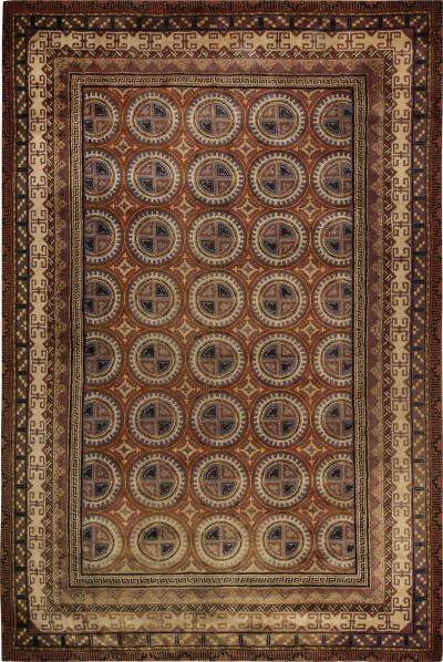 Vintage Spanish Handmade Wool Rug