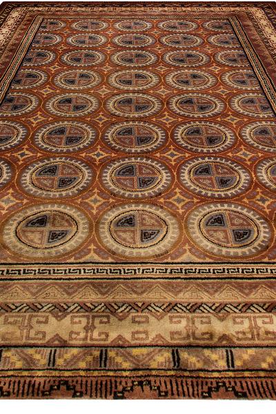 Vintage Spanish Handmade Wool Rug