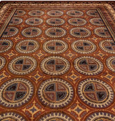 Vintage Spanish Handmade Wool Rug