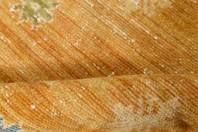 Vintage Spanish Light Brown and Blue Handwoven Wool Rug