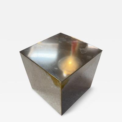 Vintage Stainless Steel Hinged Storage Box