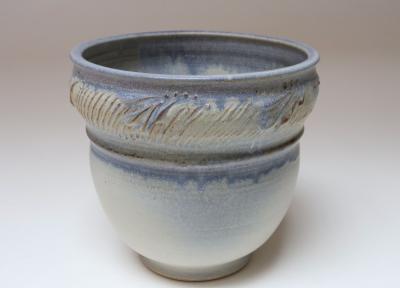 Vintage Studio Pottery Blue Ombr Planter by Deanna Nichols