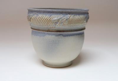 Vintage Studio Pottery Blue Ombr Planter by Deanna Nichols