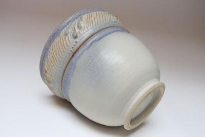 Vintage Studio Pottery Blue Ombr Planter by Deanna Nichols