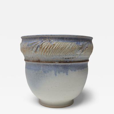 Vintage Studio Pottery Blue Ombr Planter by Deanna Nichols