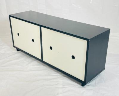 Vintage Style 6 Drawer Credenza With White Accented Drawers