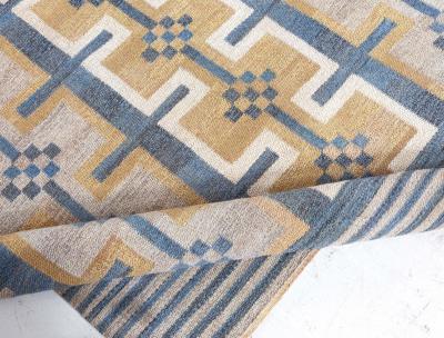 Vintage Swedish Flat Weave Rug