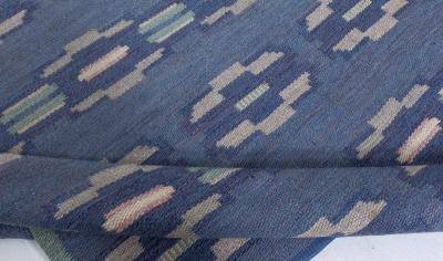 Vintage Swedish Flat Weave Rug by A Bindd