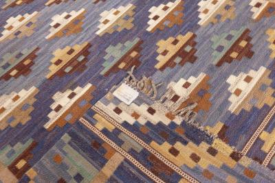 Vintage Swedish Flat Weave by Marta Maas Fjetterstrom bla natt och dag 