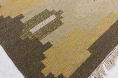 Vintage Swedish Flat Woven Rug