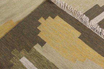 Vintage Swedish Flat Woven Rug