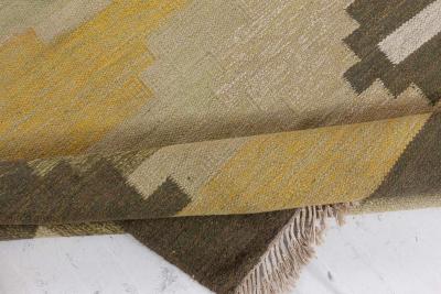 Vintage Swedish Flat Woven Rug
