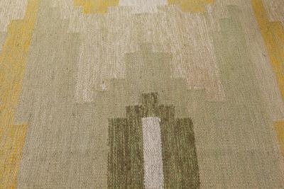 Vintage Swedish Flat Woven Rug