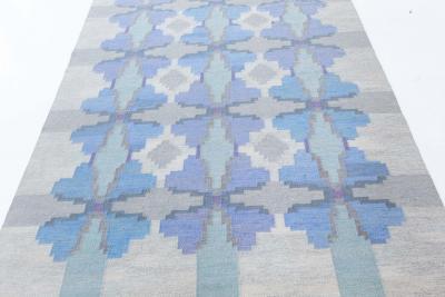 Vintage Swedish Flat Woven Rug by Judith Johansson