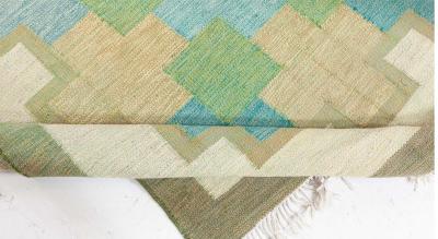 Vintage Swedish Flat Woven by Kerstin Persson