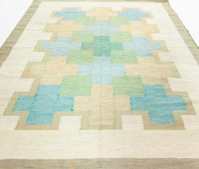 Vintage Swedish Flat Woven by Kerstin Persson