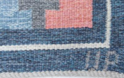 Vintage Swedish Flat woven by Ulla Parkdahl
