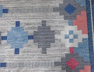 Vintage Swedish Flat woven by Ulla Parkdahl