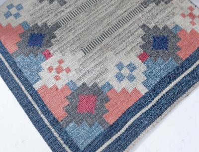 Vintage Swedish Flat woven by Ulla Parkdahl