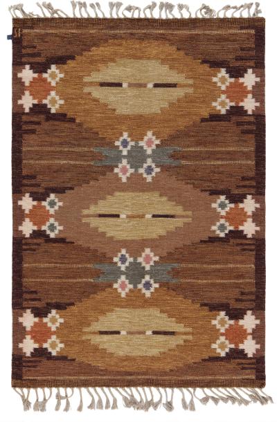 Vintage Swedish Rug By Ingegerd Silow