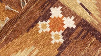 Vintage Swedish Rug By Ingegerd Silow