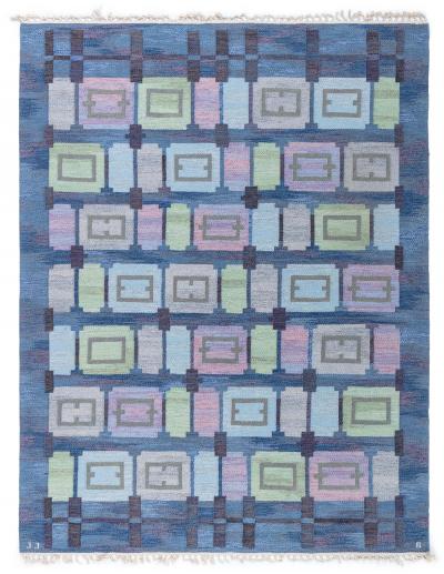 Vintage Swedish Rug by Judith Johansson Spise Hall 