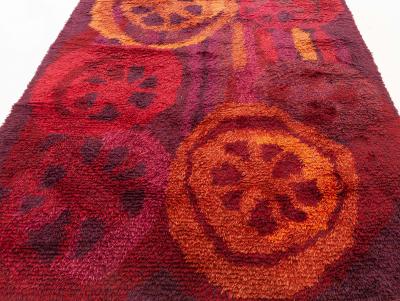 Vintage Swedish Rya Rug