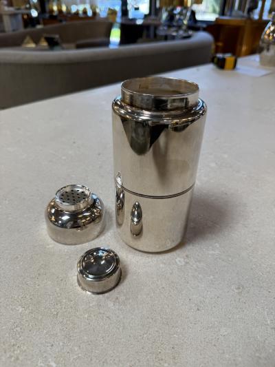 Vintage T F Chrome Cocktail Shaker Italian Barware