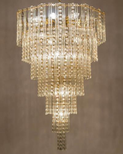 Vintage Teardrop Crystal Chandelier