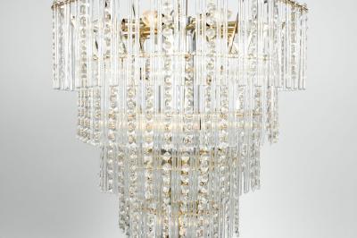 Vintage Teardrop Crystal Chandelier