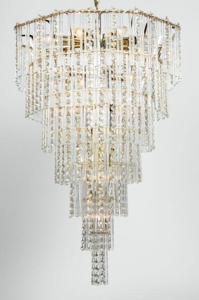 Vintage Teardrop Crystal Chandelier