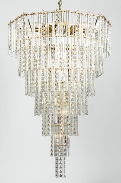 Vintage Teardrop Crystal Chandelier