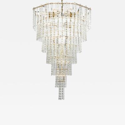 Vintage Teardrop Crystal Chandelier