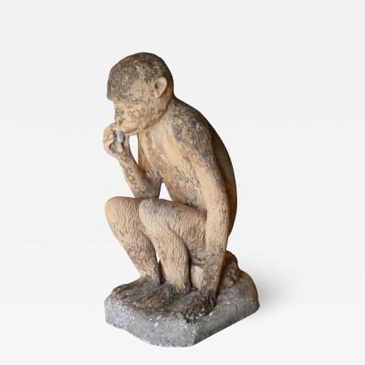 Vintage Terracotta Monkey