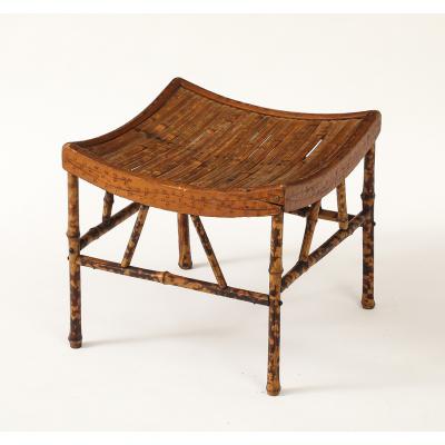 Vintage Thebes Bamboo Stool