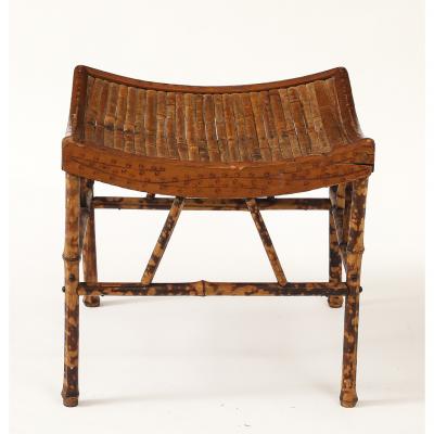 Vintage Thebes Bamboo Stool