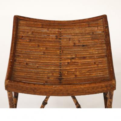 Vintage Thebes Bamboo Stool