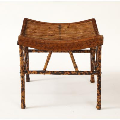 Vintage Thebes Bamboo Stool