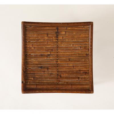 Vintage Thebes Bamboo Stool