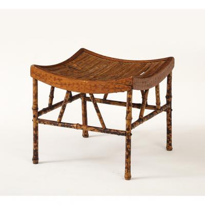 Vintage Thebes Bamboo Stool