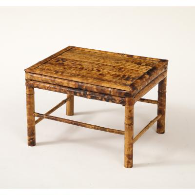 Vintage Tortoise Bamboo Plant Stand